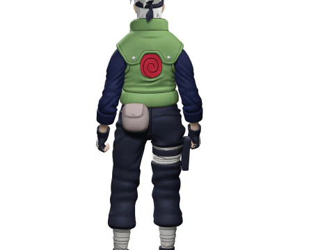 ХАТАКЕ КАКАШИ НАРУТО ПОКМОН НИНДЗЯ ВОИН СКАЧАТЬ БЕСПЛАТНО 3D МОДЕЛЬ FBX OBJ 3D Модель