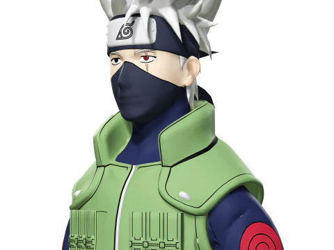 ХАТАКЕ КАКАШИ НАРУТО ПОКМОН НИНДЗЯ ВОИН СКАЧАТЬ БЕСПЛАТНО 3D МОДЕЛЬ FBX OBJ 3D Модель