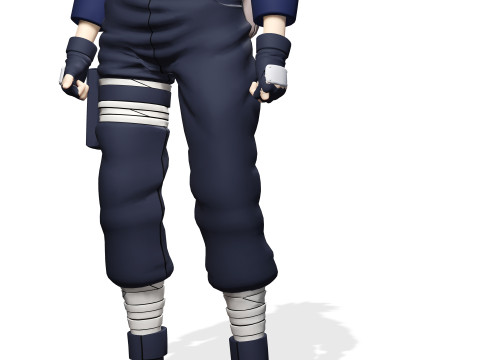 HATAKE KAKASHI NARUTO POKMON NINJA WARRIOR FREE DOWNLOAD 3D MODEL FBX OBJ 3D Модель