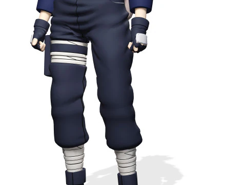 ХАТАКЕ КАКАШИ НАРУТО ПОКМОН НИНДЗЯ ВОИН СКАЧАТЬ БЕСПЛАТНО 3D МОДЕЛЬ FBX OBJ 3D Модель