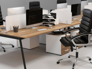 office workplace Modello 3D
