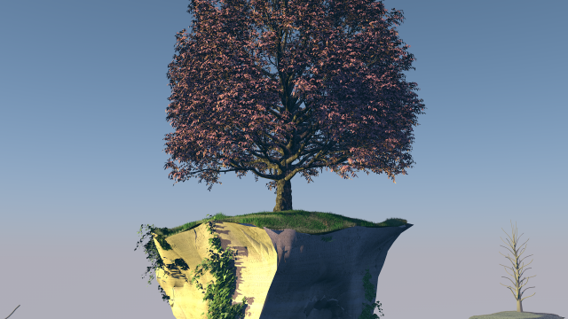 flying islands 3D Модель .c4d .max .obj .3ds .fbx .stl .blend 