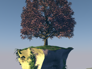 flying islands 3Dモデル