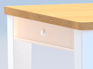 loft table on alvina white laredoute interieurs art 2080702 - gdj543 3D Model