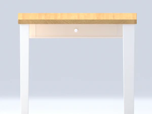 loft table on alvina white laredoute interieurs art 2080702 - gdj543 3D Model
