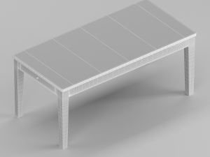 loft table on alvina white laredoute interieurs art 2080702 - gdj543 3D 模型