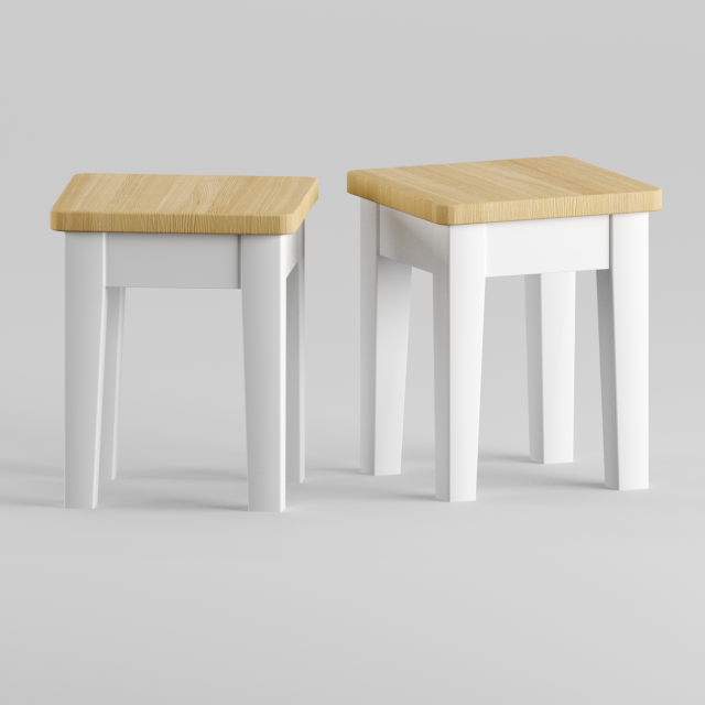 loft stool laredoute alvina Modelo 3D .c4d .max .obj .3ds .fbx .stl .blend 