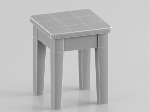 loft stool laredoute alvina Modelo 3D