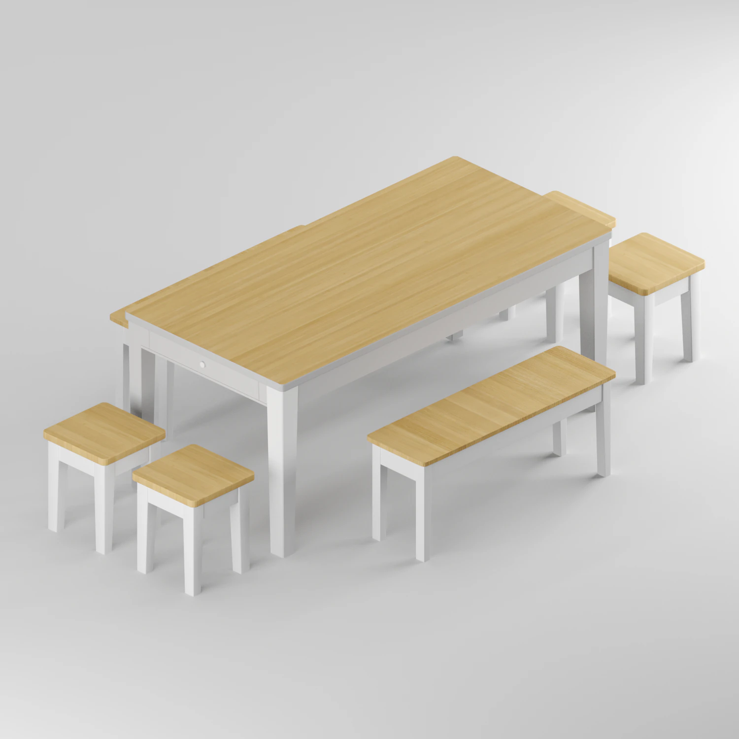 loft furniture kitchen collection laredoute alvina 3D Model .c4d .max .obj .3ds .fbx .stl .blend