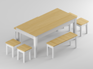 loft furniture kitchen collection laredoute alvina 3D Model