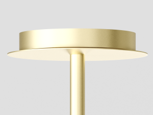 modern brass and opal glass chandelier laredoute moricio 3D Модель