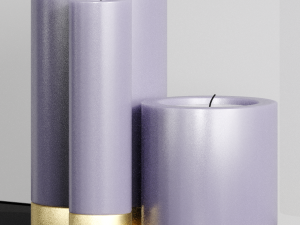 modern candle 3D 模型