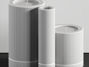 modern candle 3D 模型