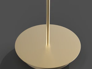 floor lamp made of brass and opal glass laredoute moricio 3D Model