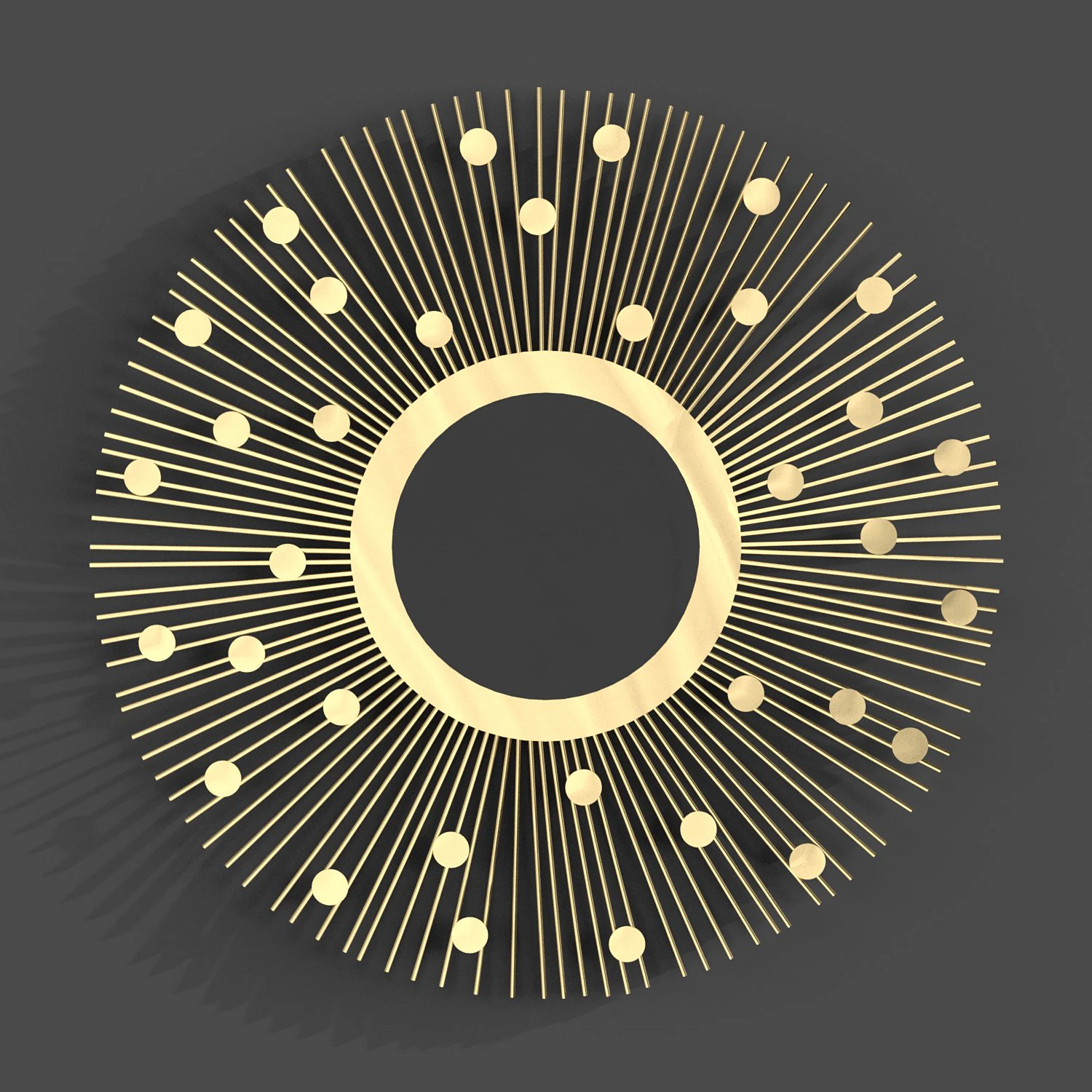 espelho vintage laredoute soleil Modelo 3D .c4d .max .obj .3ds .fbx .stl .blend 