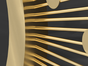 vintage mirror laredoute soleil 3D Model