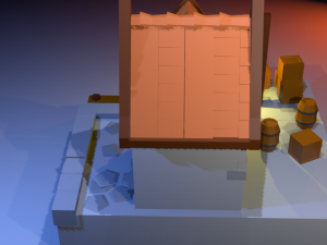 low poly house Modèle 3D