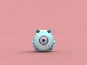 괴물고양이 3D 모델