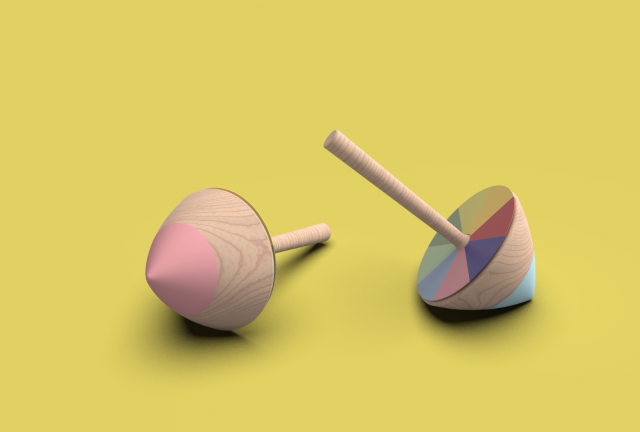 3d printable spin top 3D 打印模型 .c4d .max .obj .3ds .fbx .stl .blend 