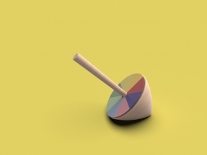 3d printable spin top 3D 打印模型