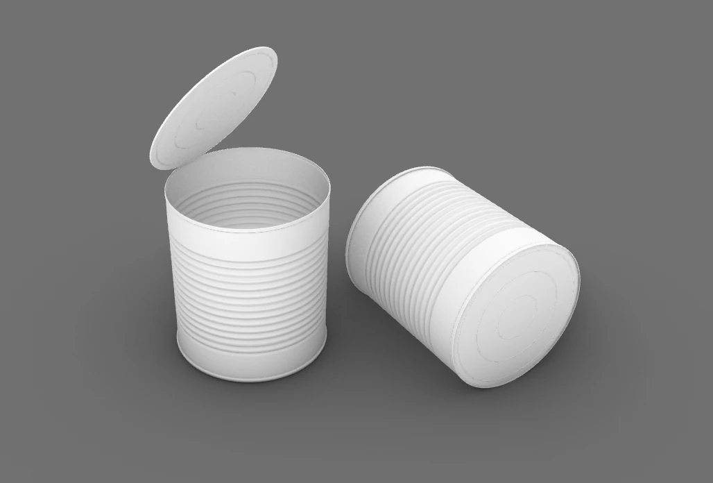 tin can 3D Print Model .c4d .max .obj .3ds .fbx .stl .blend 
