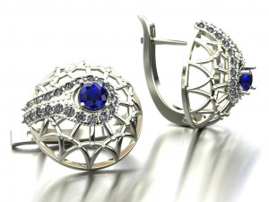 gems in a spider web 3D-printmodel