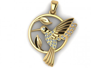 hummingbird pendant Model do druku 3D