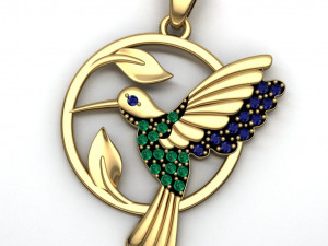 hummingbird pendant Model do druku 3D