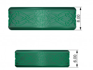 patterned wedding rings 3D प्रिंट मॉडल