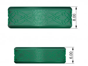 alian&ccedil;as de casamento estampadas Modelo de Impressão 3D