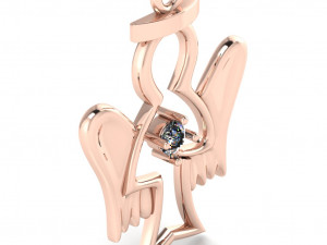 angel with a brilliant heart 3D Print Model