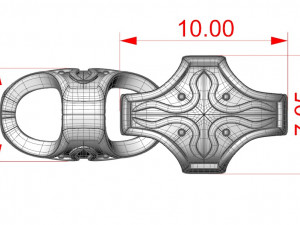 teat gold bracelet Modelo de Impressão 3D
