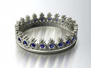 crown ring 3D प्रिंट मॉडल