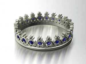crown ring 3D Print Model