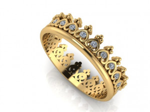 crown ring 3D प्रिंट मॉडल