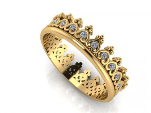 crown ring 3D Print Model