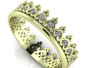 crown ring 3D प्रिंट मॉडल