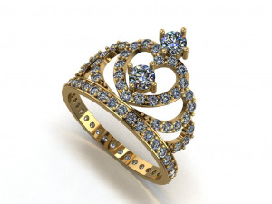 crown ring Model do druku 3D