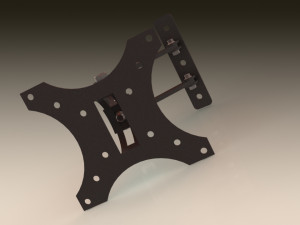 tv wall mount 3D मॉडल
