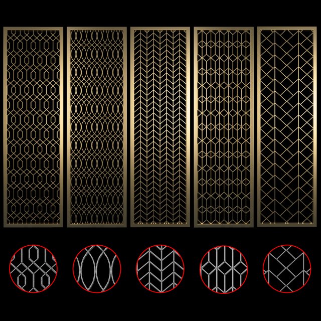 cnc-05 partition 3d panel 3D मॉडल .c4d .max .obj .3ds .fbx .stl .blend 