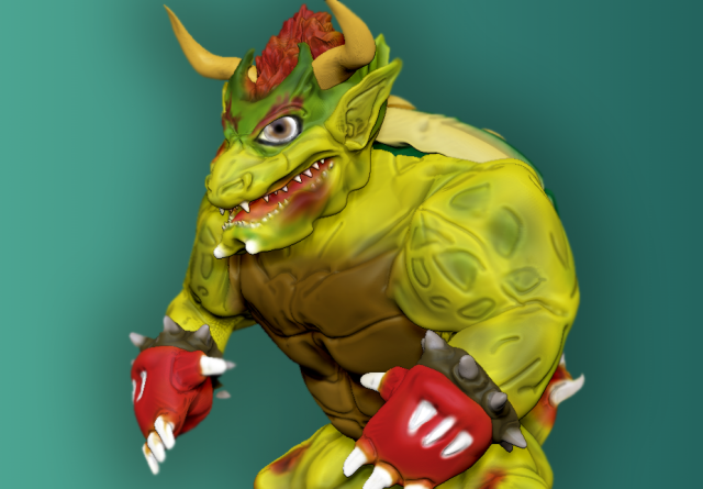brawler fan model 3D 모델 .c4d .max .obj .3ds .fbx .stl .blend