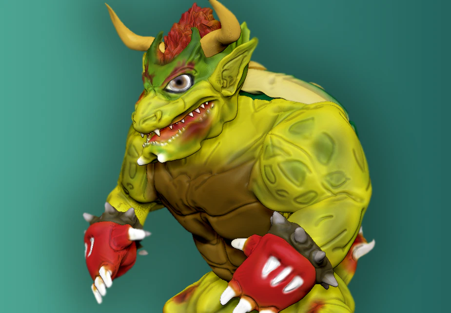 brawler fan model 3D Model .c4d .max .obj .3ds .fbx .stl .blend