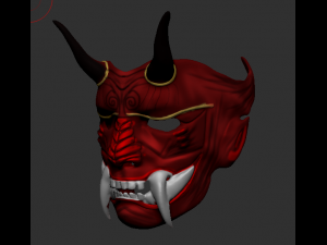 mask samurai 3D 模型