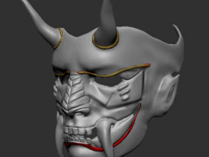 маска самурая 3D Модель