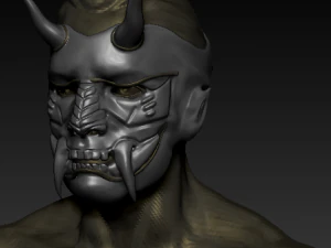 маска самурая 3D Модель