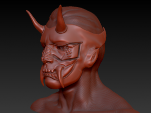 mask samurai 3D 模型