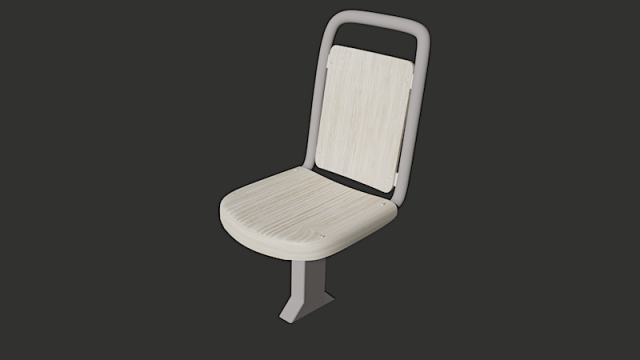 bus seat 3D 模型 .c4d .max .obj .3ds .fbx .stl .blend