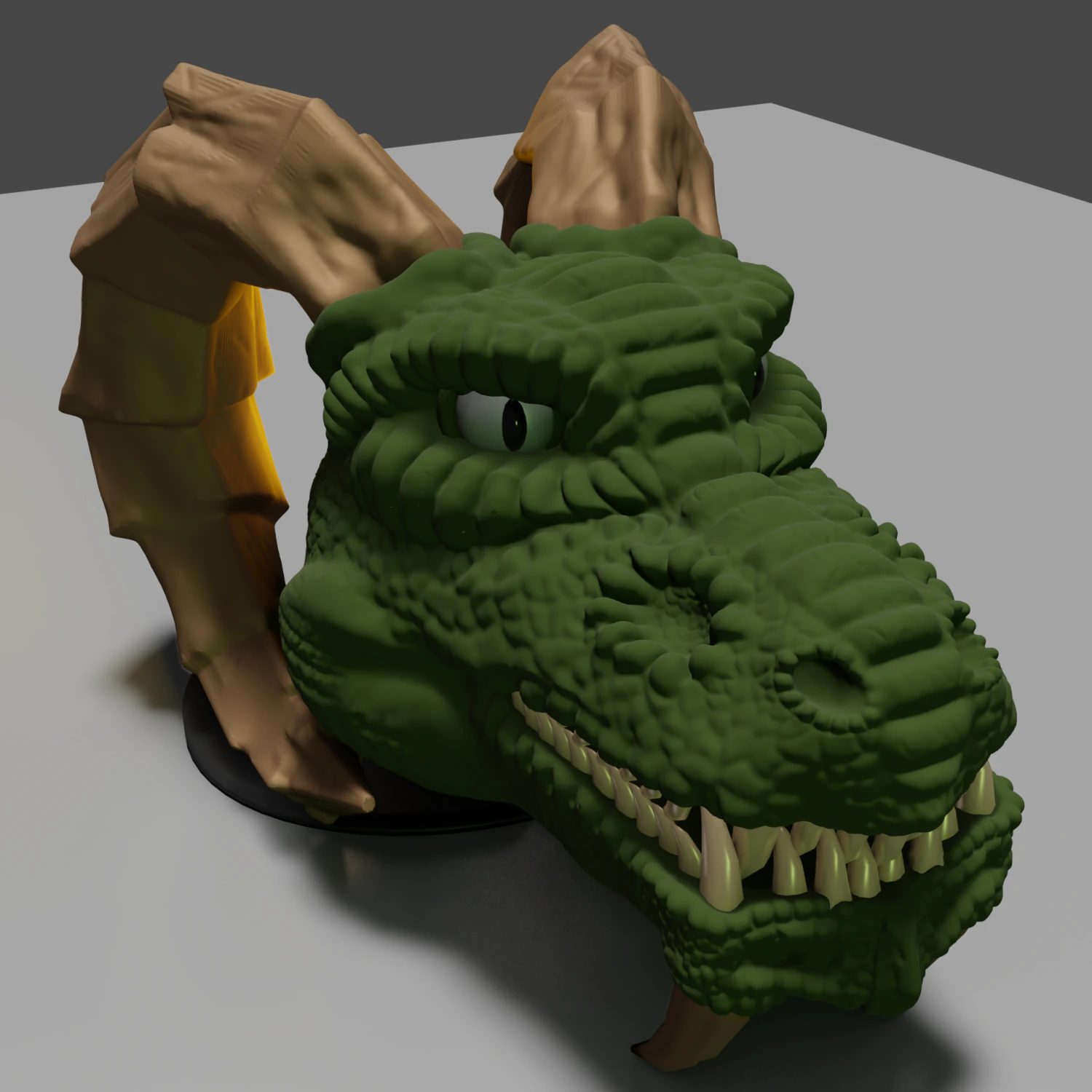 cabe&ccedil;a de drag&atilde;o de fantasia Modelo 3D .c4d .max .obj .3ds .fbx .stl .blend 