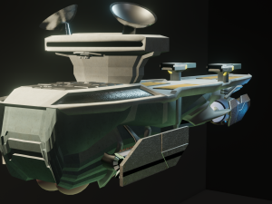 sci-fi spaceship Model 3D