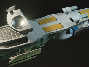 sci-fi spaceship 3D Model